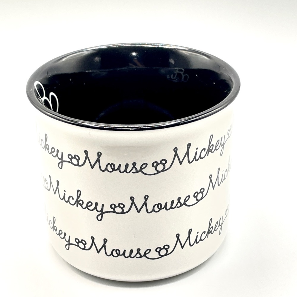 Disney Mickey Mouse Black and White Cursive Mug - Picture 3 of 9